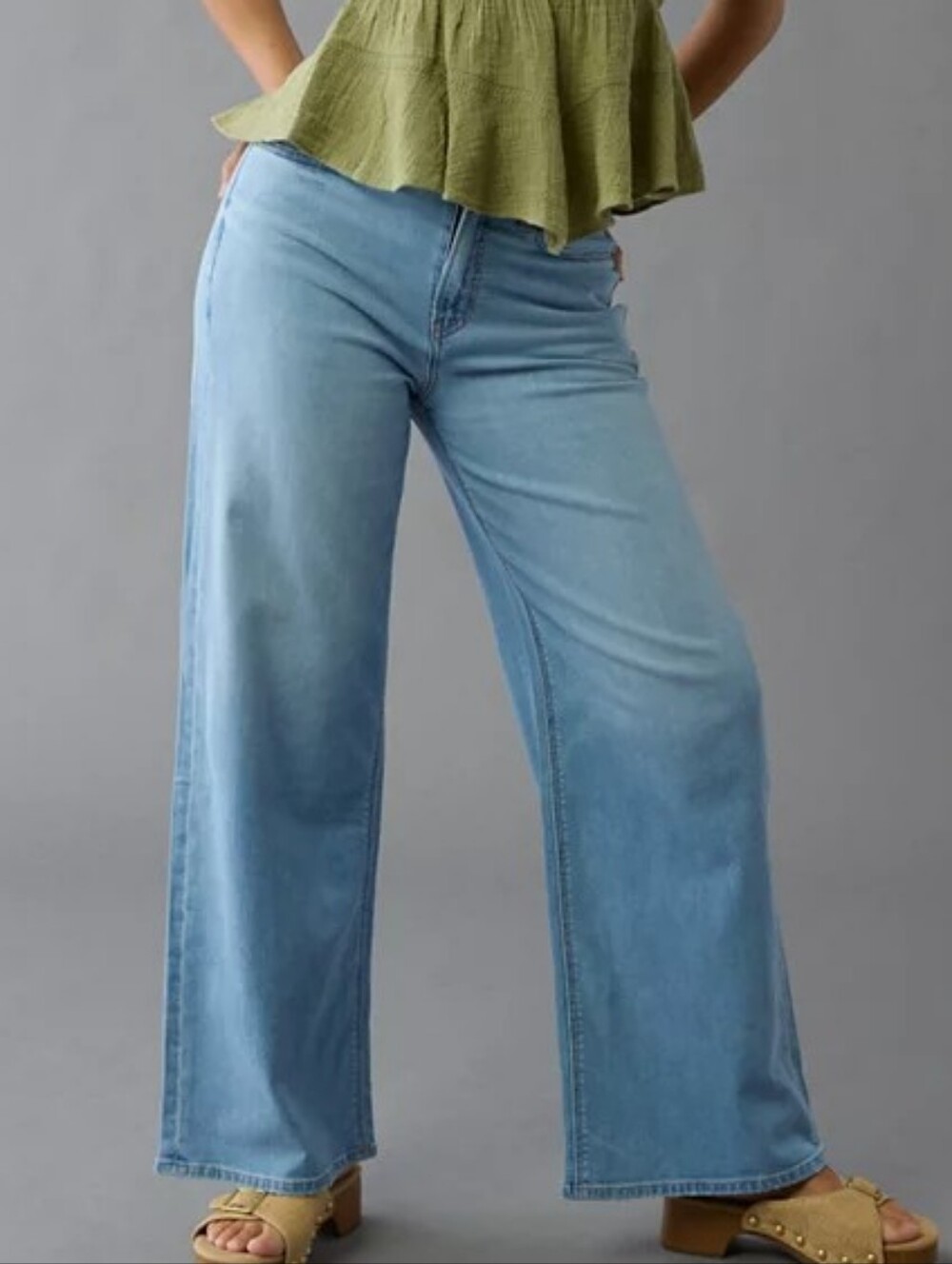 AE Curvy Super High Rise Baggy Wide Leg